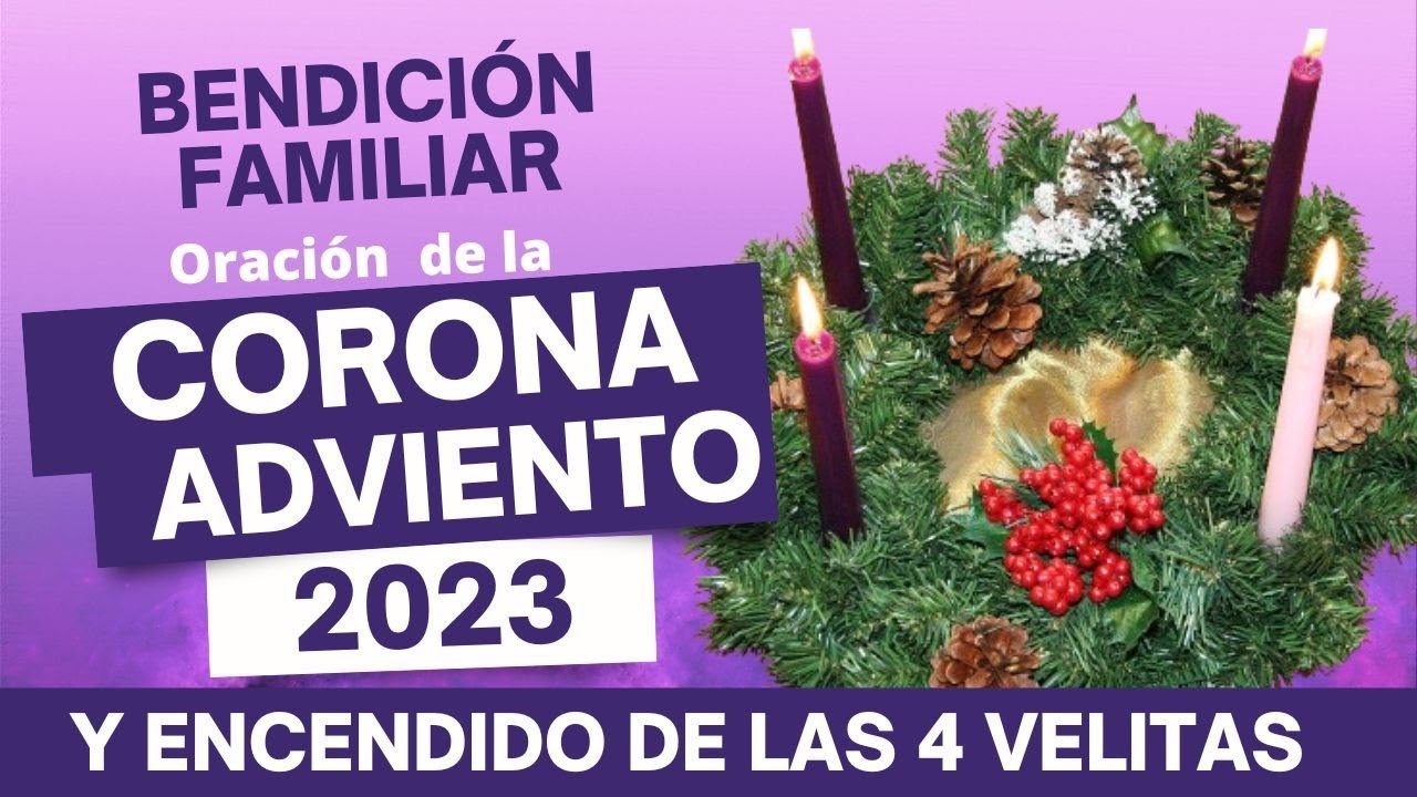 ORACIÓN CORONA de ADVIENTO 2023** 💜 Para hacer por 4 DOMINGOS