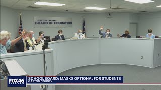 Gaston County board unanimously votes to make masks optional in schools