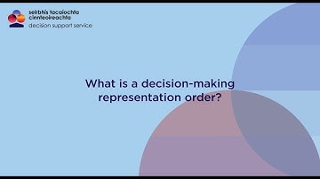 DSS Information: Decision Making Representative Order