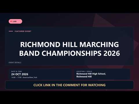 Richmond Hill Marching Band Championships 2026 — Watch Live — slide 1