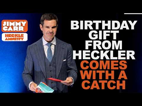 "You Can't Buy My Affection..." - Jimmy Carr Gets an Unexpected Birthday Present From Heckler