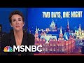 Report Supports Dossier, Contradicts President Trump On Night In Moscow | Rachel Maddow | MSNBC