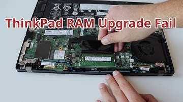 ThinkPad T480s RAM Upgrade Gone Wrong: Epic Fail!