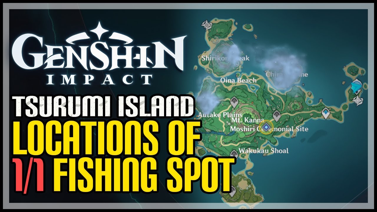 Tsurumi Island Fishing Spot Location Genshin Impact YouTube