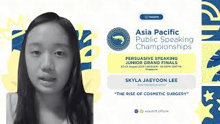 2025 APPS Persuasive Speaking Junior Grand Finals | Skyla Jaeyoon Lee