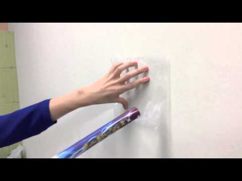 Static Electricity Exp5 Stick Plastic Film On The Wall