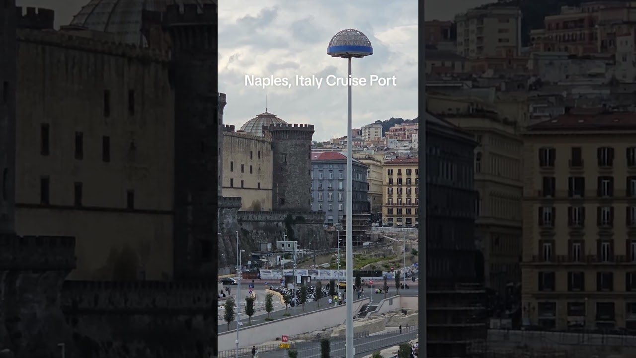Overview of Cruise Port of Naples, Italy. Easy access to town by foot. #napoli #italy #cruiseport