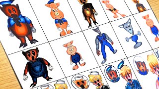 Drawing Monsters Game The Three Little Pigs Analog Horror Characters [Compilation ]