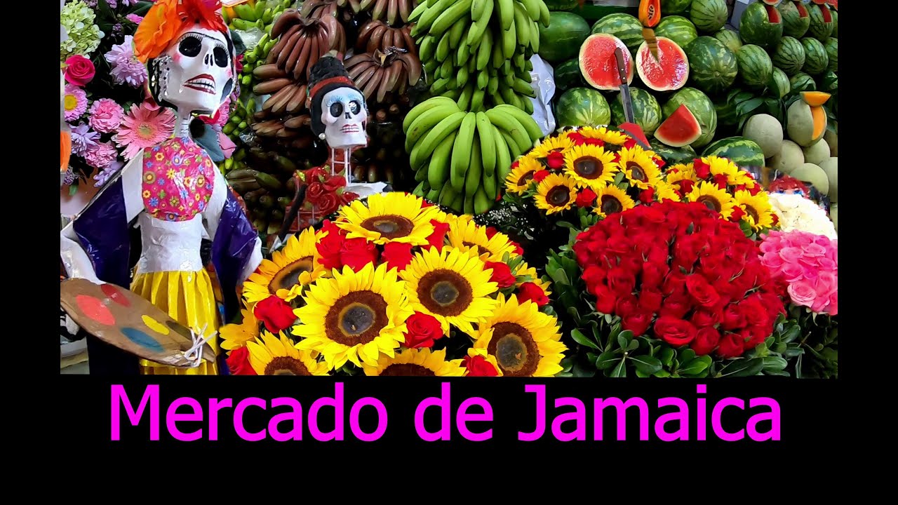 Mercado de Flores de Jamaica.¿comprar Flores?.Mercado de Jamaica. ¿Dónde ir  CDMX?. Día de Muertos - YouTube