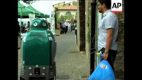 The human trash collector may be a thing of the past with the development of a small green robot tha
