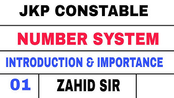 J&K POLICE CONSTABLE (LEC 01) MATHS - NUMBER SYSTEM #jkpconstable #jkssb #jkpsi #jk #ssb