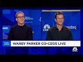 Warby parker coceos on expansion strategy vast majority of americans want to go into a store