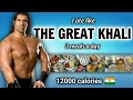 I Tried " THE GREAT KHALI " diet plan for a day !! 🇮🇳