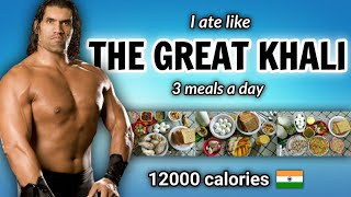 I Tried  THE GREAT KHALI  diet plan for a day  ??
