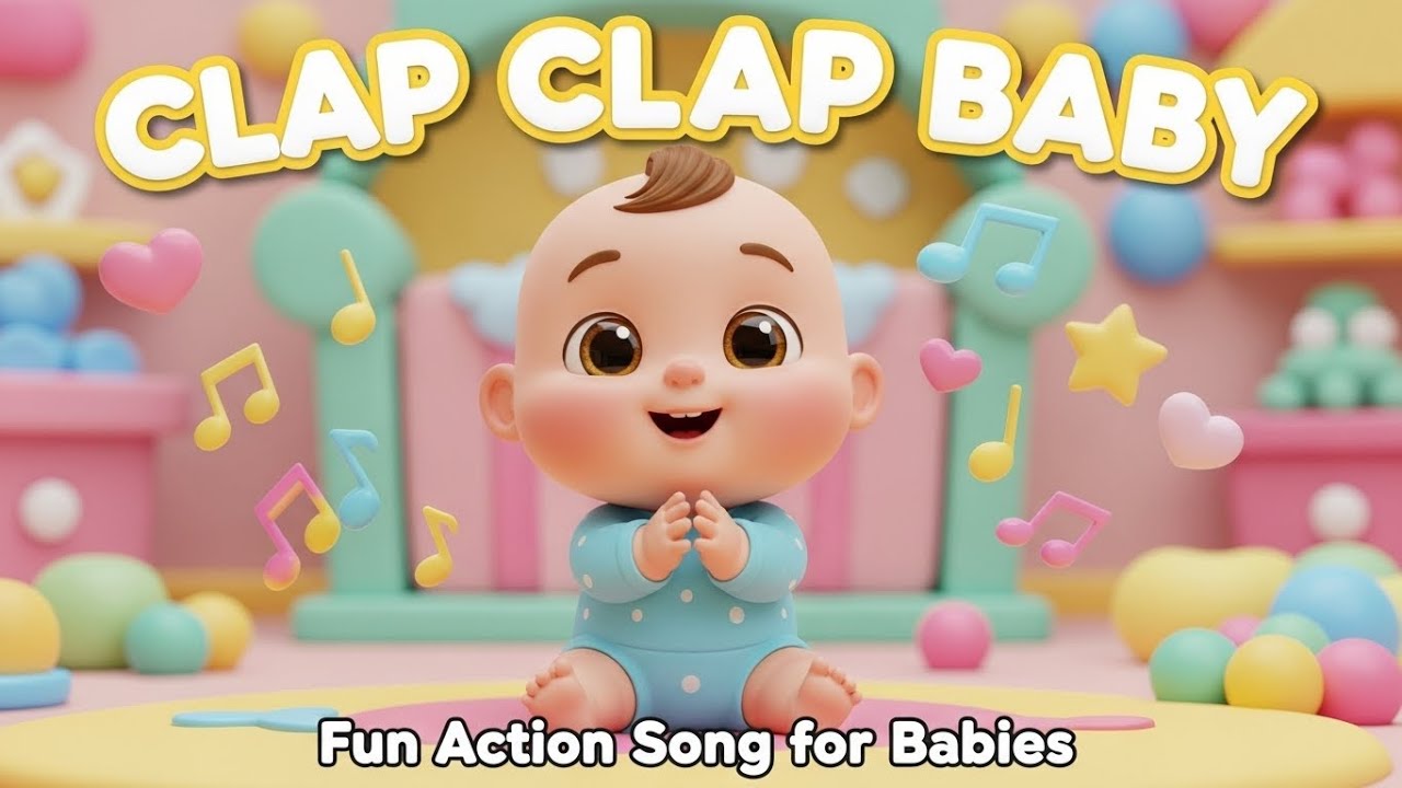 Clap Clap Baby Song 👏 | Fun Action Song for Babies & Toddlers ...