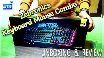 Best Budget Gaming Keyboard-Mouse Combo ZEBRONICS  Zeb-War || Cheapest Gaming Keyboard || Unboxing