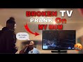 Broken Tv prank on mom (GONE WRONG) #firstvideo