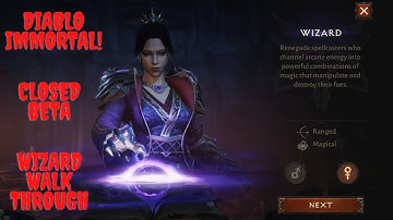 Diablo Immortal - Closed Beta - Walkthrough Part 4 - Wizard - Android - Gameplay - MWPGaming