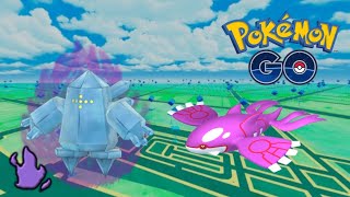 Kyogre And Shadow Regice And Gmax Inteon Live Raid Invitation In Pokèmon Go