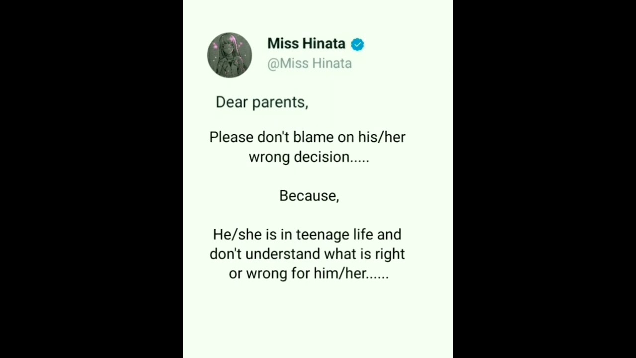 Dear parents that's the only request from you🙏 