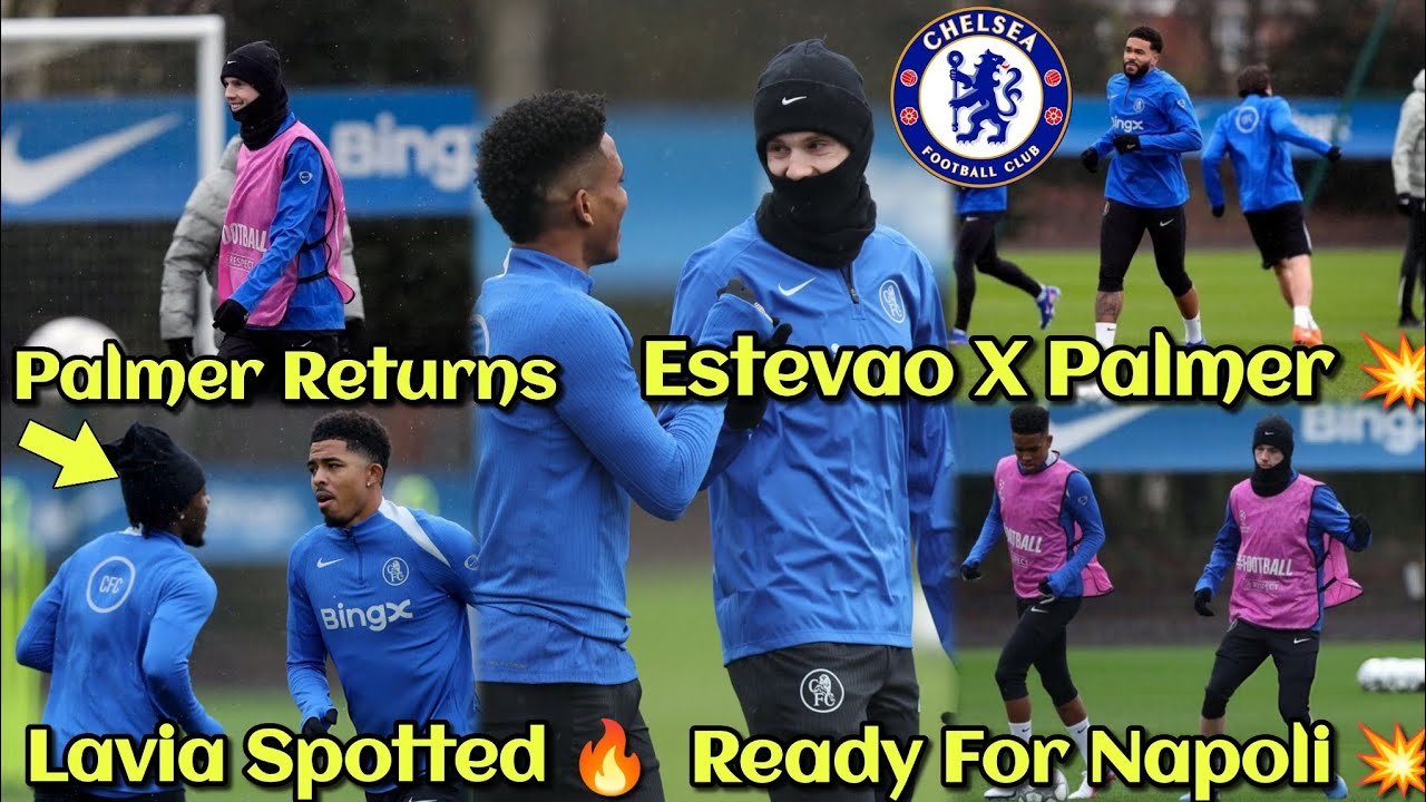 ЛАВИЯ ВОЗВРАЩАЕТСЯ💥 Палмер | Эстевао на масштабной тренировке «Челси» перед решающим матчем с «На...