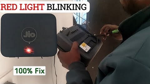 Jio fiber red light blinking problem | jio fiber no internet problem | jio fiber compliant generate