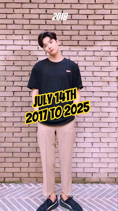 Throwback to July 14th 2017 to 2025. Rowoon's growth from a boy to a man. #ROWOON #로운 #김석우 #ロウン