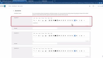 How to Create a Matching Question in Moodle