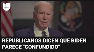 Así reaccionaron congresistas republicanos a la entrevista de Univision con Biden