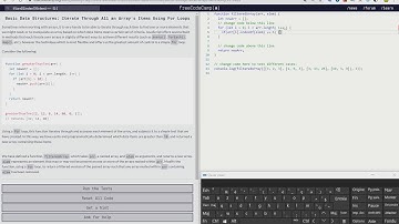 Basic Data Structures: Iterate Through All an Array
