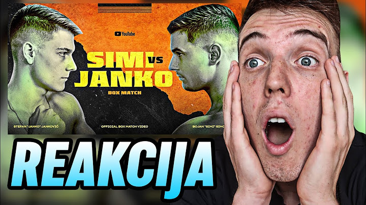 CHODA REAKCIJA na JANKO vs SIMI - BOX MEČ