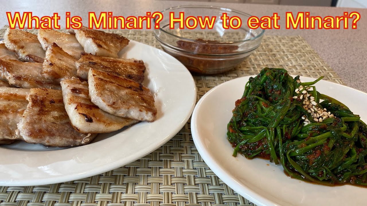 What is Minari? How to eat Minari? [Minari Salad and Korean BBQ) YouTube