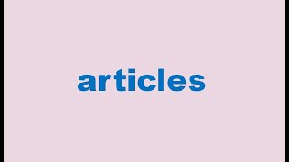 Standard Deviants School - articles
