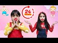 Katy Cutie and Ashu 24 hours baby challenge &amp; want to be like Anshini