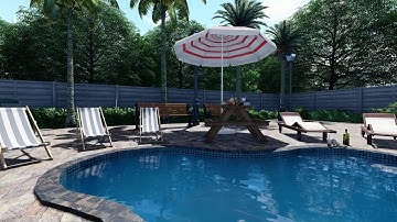Lumion 8  Pool Render