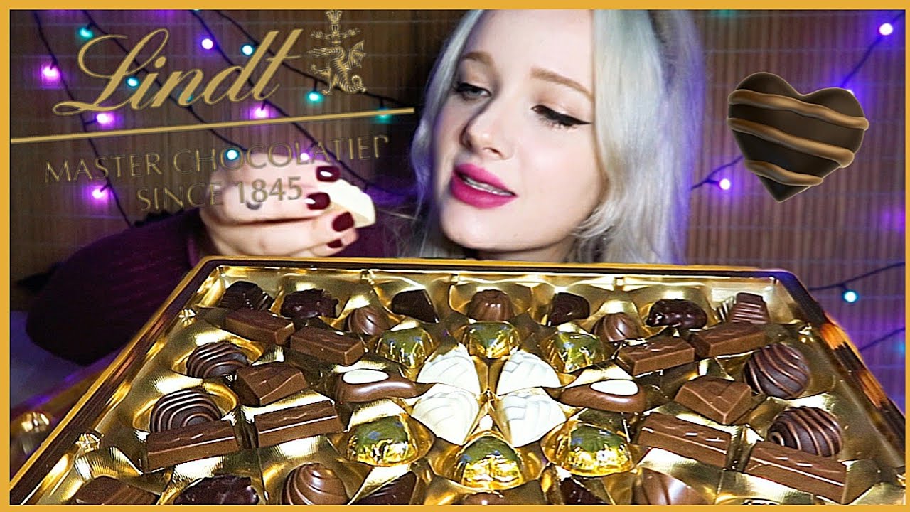 Lindt Champs-Élysées Edition Or 🌟 Christmas chocolate mukbang 💛