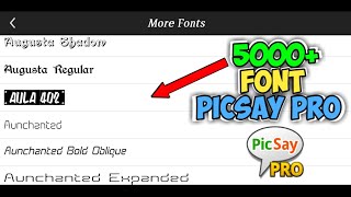 Picsay Pro Mod 5000+ Font - link download diskripsi screenshot 5