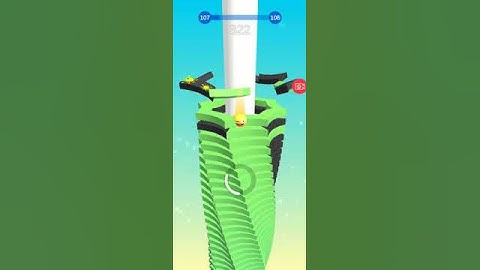 Stack Ball 🎮Gameplay 2021 (Android) | Walkthrough | Level: 107