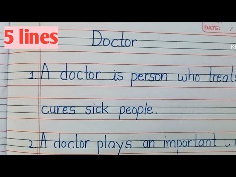 Essay on Doctor in English for Classes 1,2,3 Students: 10 Lines & Paragraph