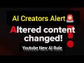 Youtube AI Lable update explained/ Monetization safe or not?
