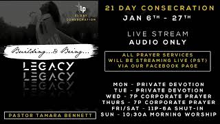 Pastor Tamara Bennett - January Consecration - War Room Prayer (1-26-19)