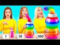 100個重ねフードチャレンジ | 素晴らしい料理のハック Mega DO Challenge