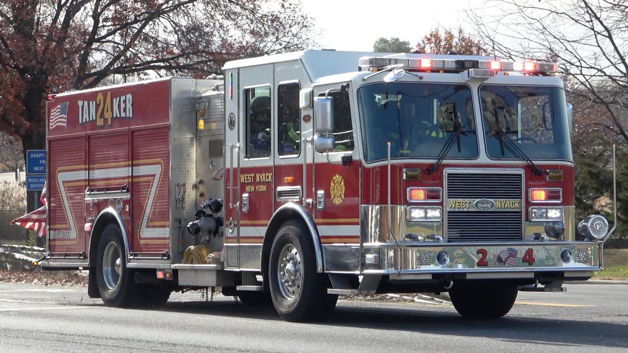 West Nyack FD 24-2, 24-Tanker, & 24-Tower Responding