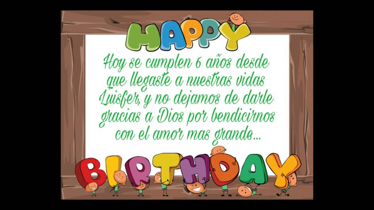 FELIZ CUMPLEAÑOS MI NIÑO HERMOSO - YouTube