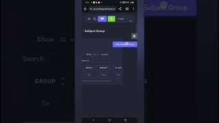 How To Add Subject Group In School Management System