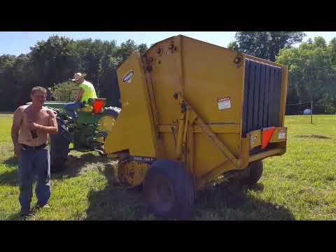 John Deere 60 Vermeer 504F Round Bailer YouTube