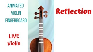REFLECTION 🌸 — from Mulan | LIVE Violin Play-Along | Animated Violin FINGERBOARD Tutorial