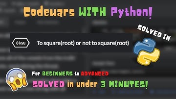 To Square Root or not to Square Root [CODEWARS W/ PYTHON]