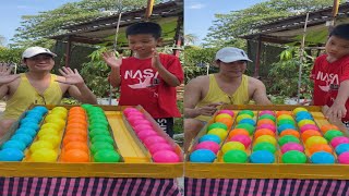 Out door challenge puzzles colors balls game enjoy happy funny