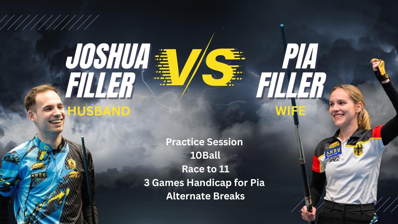 Joshua Filler vs Pia Filler – 10-Ball Race to 11 (Sharivari Commentary)